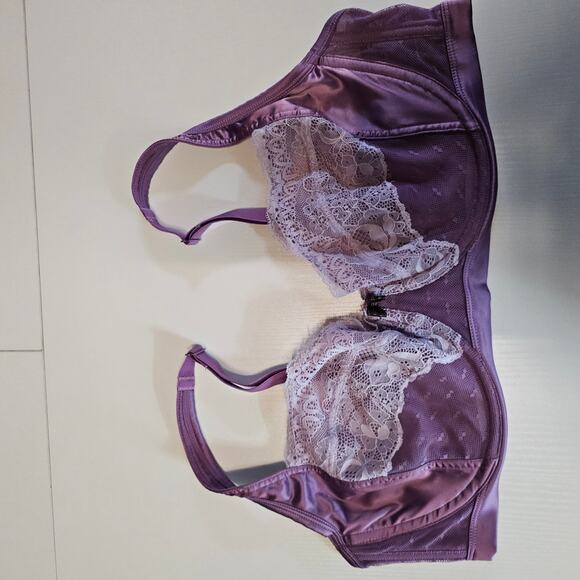 Adore Me Sexy Lavender Purple Lace Bra Women's size 40D 3625 - Picture 3 of 7